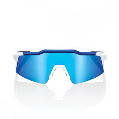 Speedcraft SL - HiPER Mirror Lens - Matte White / Metallic Blue