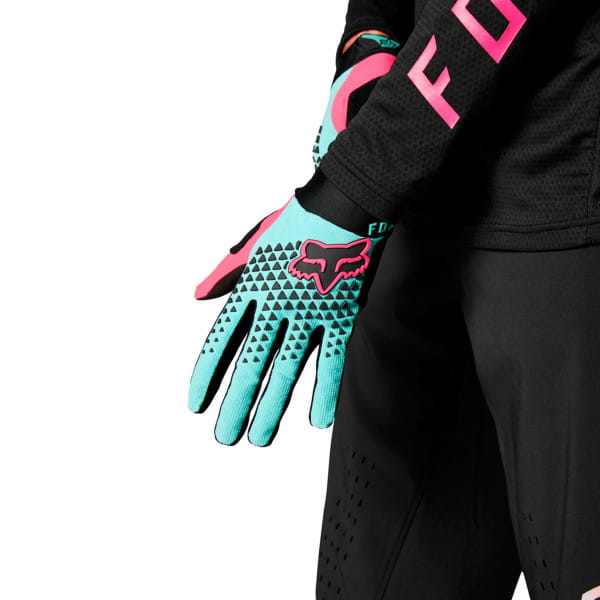 Defend - Handschuhe - Teal - Blau/Schwarz/Pink