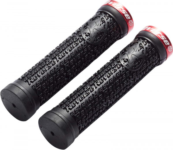 Grips Stamp Single Lock-On - Nero/Rosso
