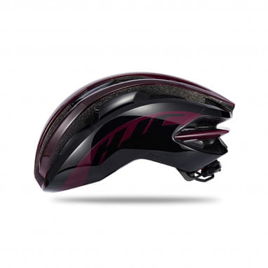 IBEX Road Helmet - Gloss Burgundy / Black