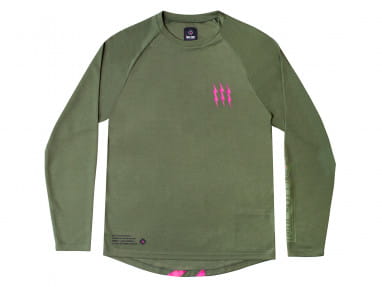MTB Jersey long sleeve - Green/Pink