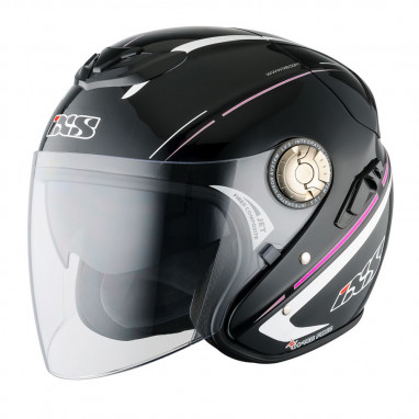HX 91 Boost Motorradhelm (schwarz/weiss/pink)