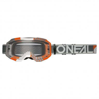 B-10 Goggle DUPLEX white/gray/orange - clear
