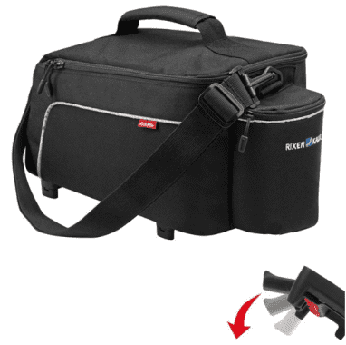 KLICKfix Sacoche de porte-bagages Rackpack Light 8 L, UniKlip - noir