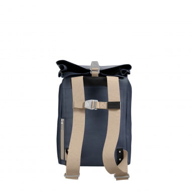 Pickwick Mochila de lona de algodón 12L - azul oscuro/negro