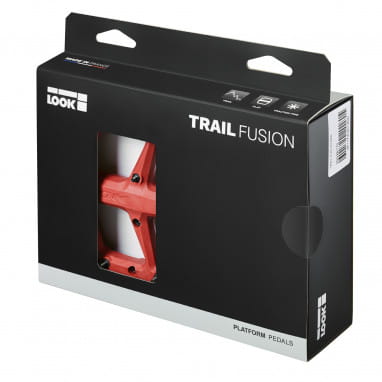 Trail ROC Fusion Bike Pedals - Red