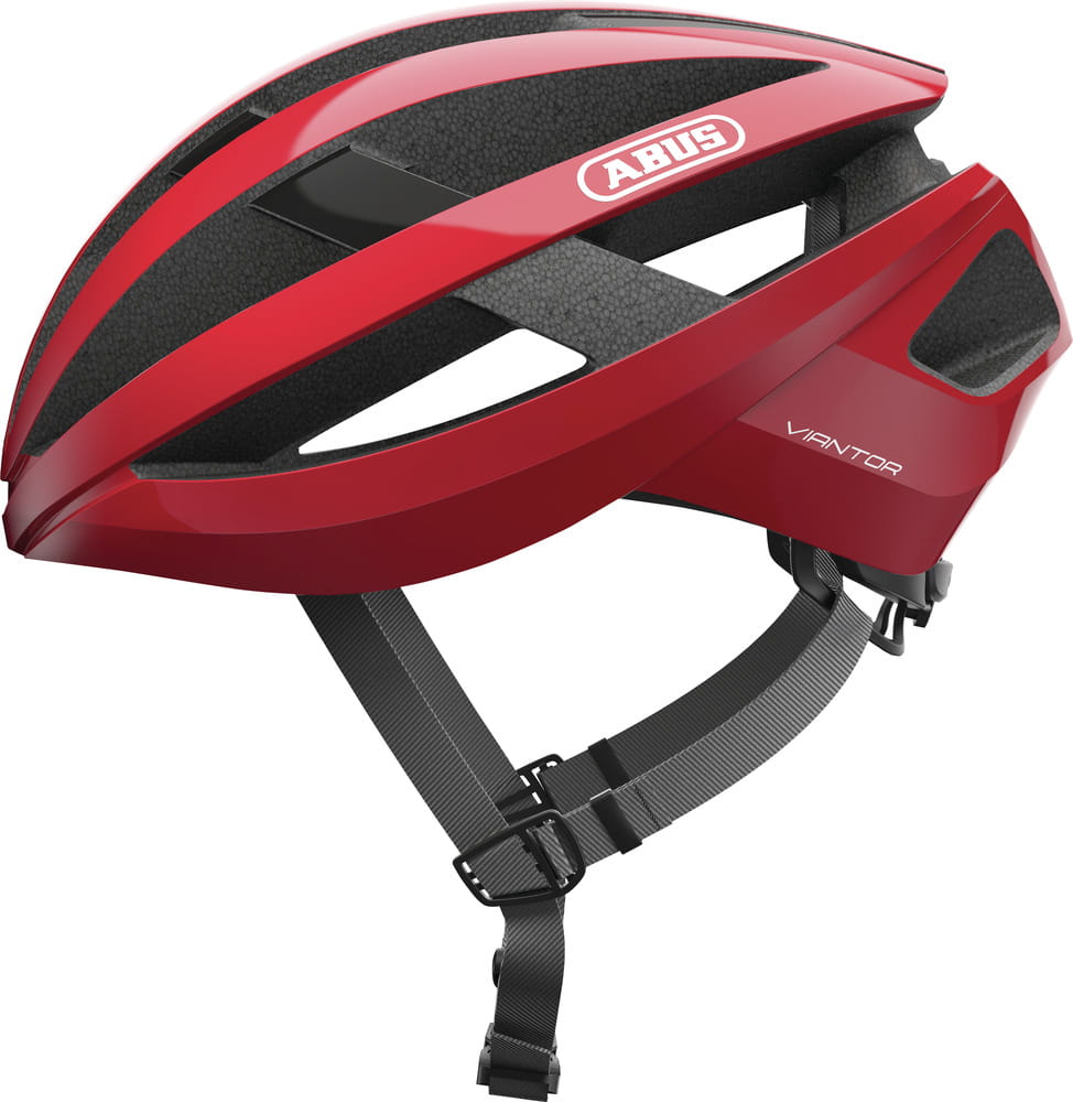 Rennradhelme Abus Viantor - racing red 58-62 cm-