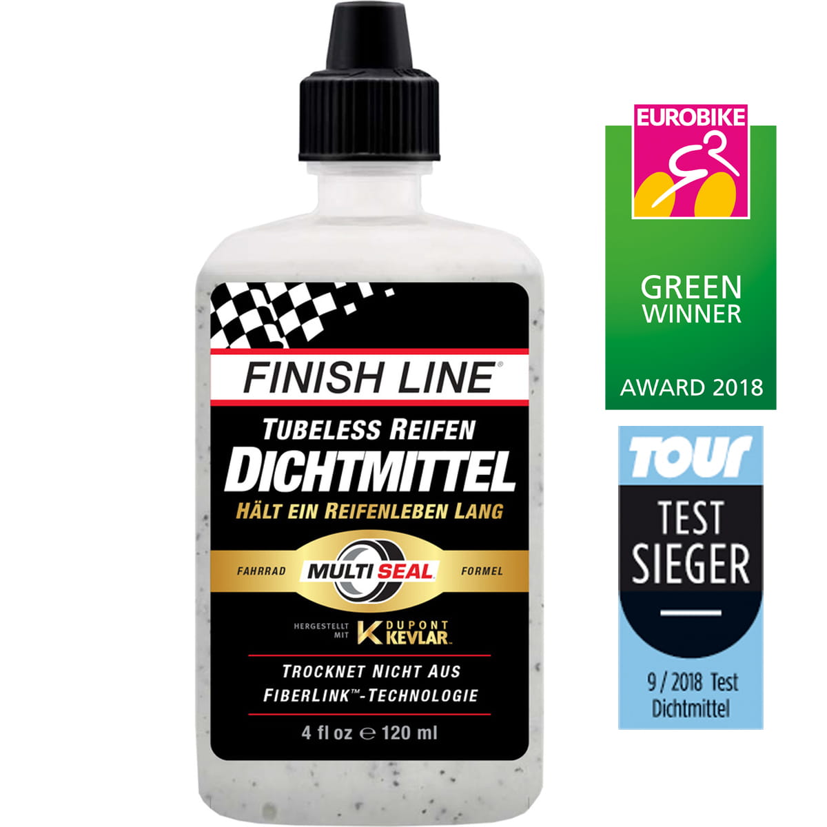 Finish Line Tubeless Tire Sealant 120ml (4oz), Tubeless Tires Accessories
