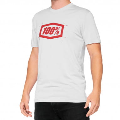 Cropped Tech Tee - Functioneel T-shirt - Vapor - Wit/Rood