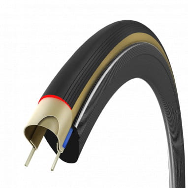 Corsa Pro Speed folding tire TLR 700C - black/beige