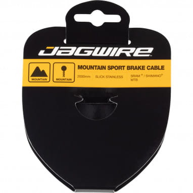 Cable de freno Mountain Sport acero inoxidable pulido - 1,5 x 2000 mm