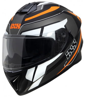 Full-face helmet iXS216 2.2 - gray-black-orange fluo