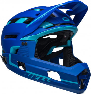 Super Air R bolvormige fietshelm - mat/glanzend blauw