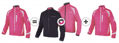 Wms Luminite 4 in 1 Jacke - Neonpink