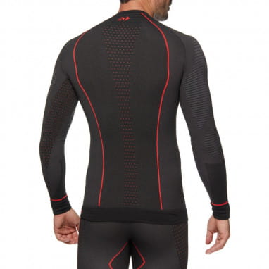 Camisa funcional de manga larga Blazefit TS2W negro-rojo