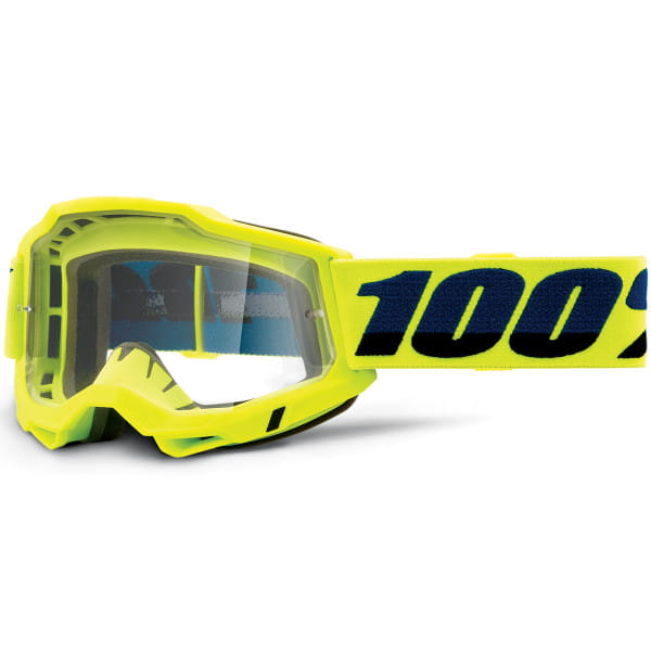 Accuri OTG Gen.2 Anti Fog Goggles Clear - Neon Yellow