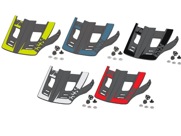 Visor + Pins Xact Evo SM-LXL - Graphite-Black - 2023