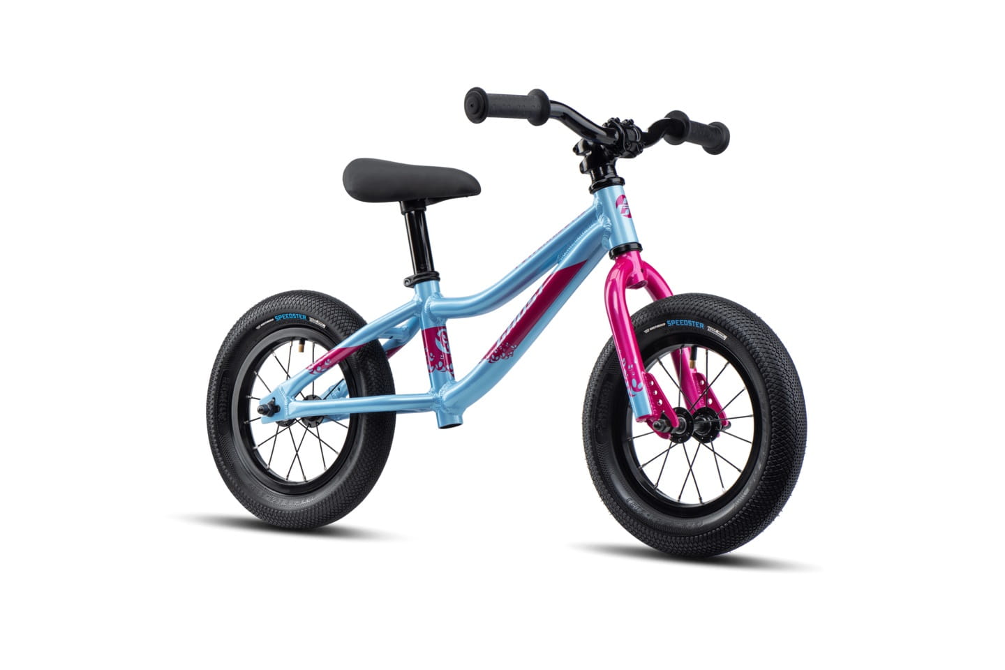 Powerkiddy baby Ghost | Kinder-Laufräder - Mailorder 12 | Bike blue/magenta glossy BMO -
