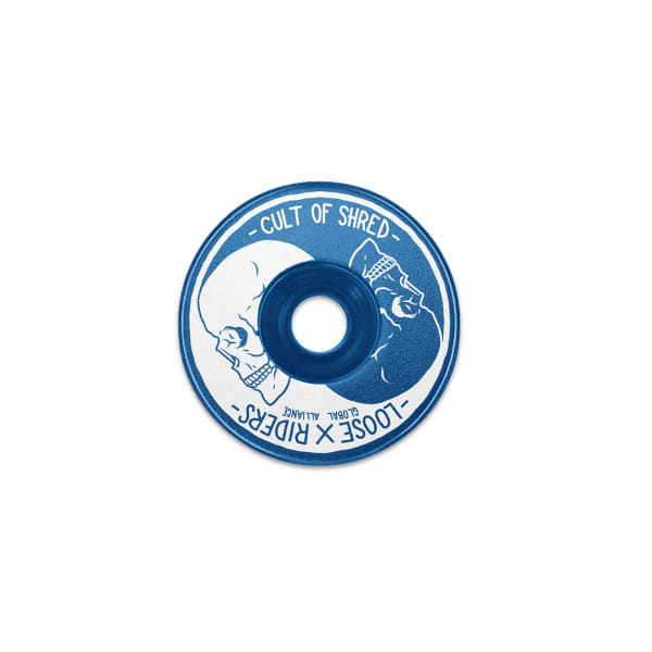 Vorbaukappe Yin Yang Skulls - blau