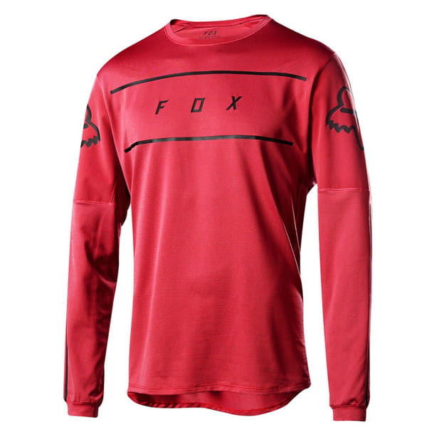 Flexair LS Fine Line jersey - red