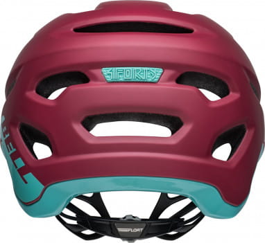 4FORTY bike helmet - matte/gloss brick red/ocean