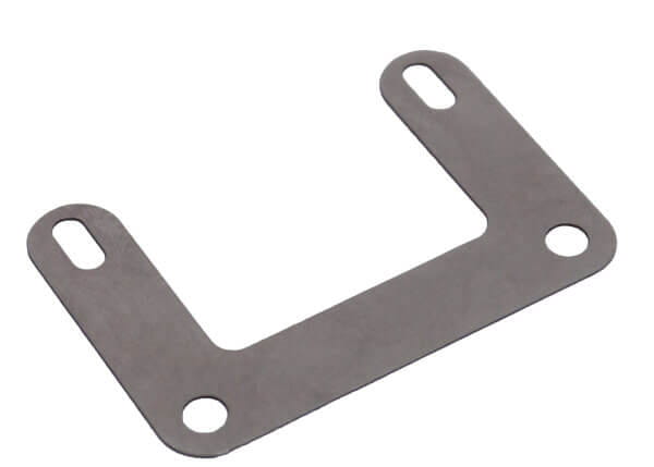 Adapter plate for luggage carrier mounting uncranked