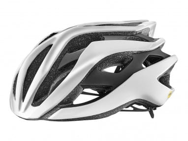 Rev MIPS helmet white glossy/black matt