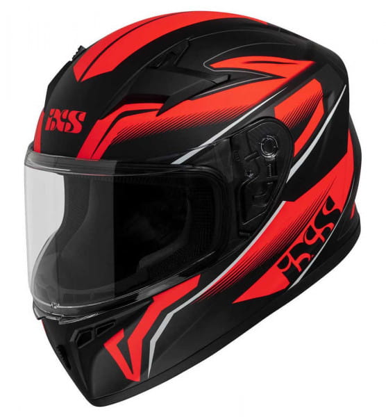 Full face helmet iXS136 2.0 Kids black matte red