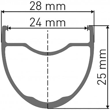 GR 531 Disc Felge - 28 Zoll - schwarz