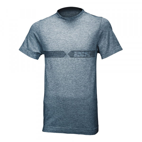 Functional T-shirt Melange blue grey