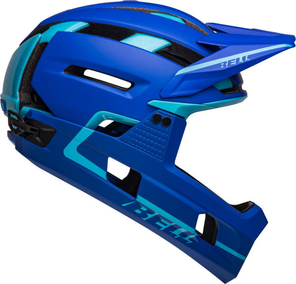 Super Air R bolvormige fietshelm - mat/glanzend blauw