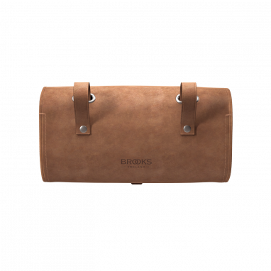 Sac de selle en cuir Challenge Large - dark tan