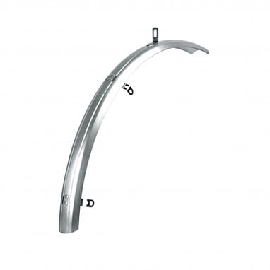 Bluemels Mudguard 45 Front 28'' - Shiny Silver