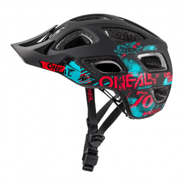 Thunderball Attack Helm - black/red/teal