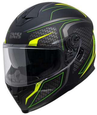 Full-face helmet iXS1100 2.4 - black matte yellow fluo