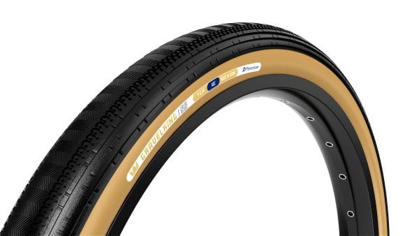 Gravelking Semi Slick 28", folding tire TLR - black/brown