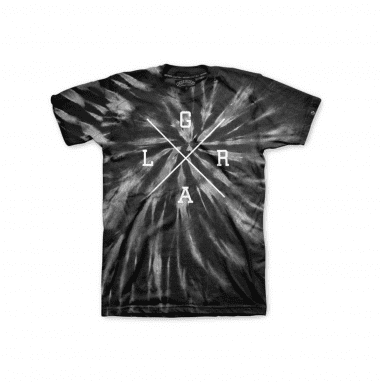 Collegiate T-Shirt X Logo - Black Tie Dye