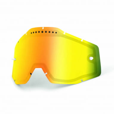 Double lens Enduro ventilated gold mirrored