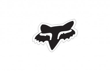 FOX HEAD Sticker - 7'' - Chroom
