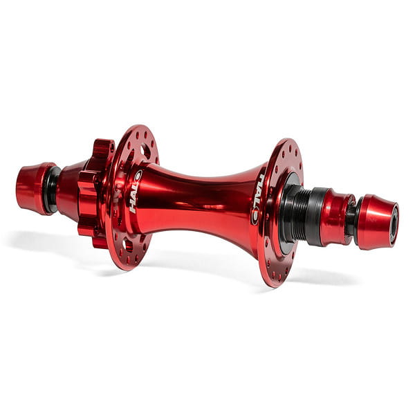 DJD Supa Drive moyeu de roue arrière 135mm - disque - rouge