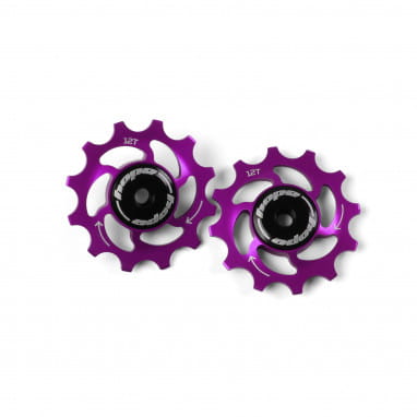 Jockey Wheels pulleys - 12Z - purple