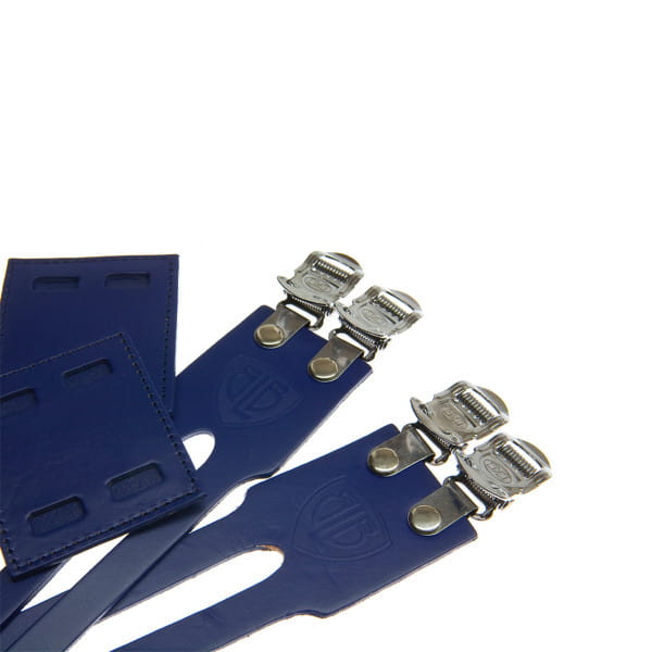 Double Leather Straps Pedal Straps - Blue