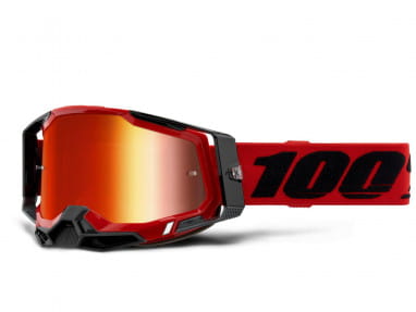 Racecraft 2 Goggle - Mirror Lens - red