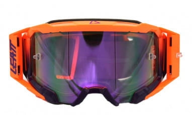 Velocity 5.5 Iriz Goggle anti fog mirror lens Neon Orange/Lila
