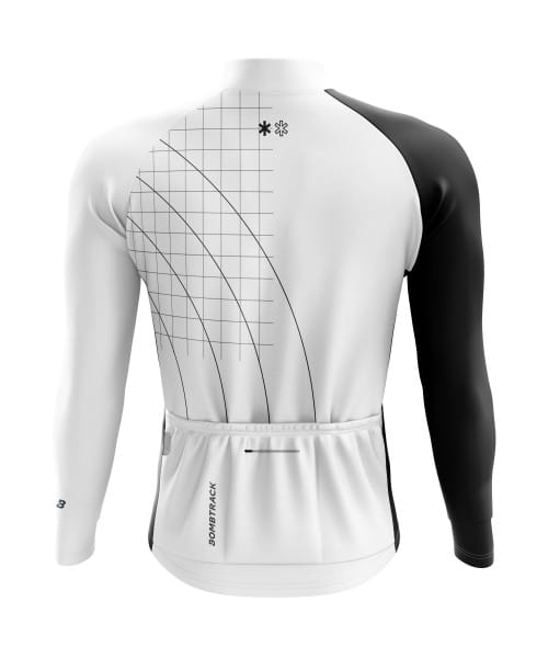 Grids and Guides Langarm Trikot - weiss