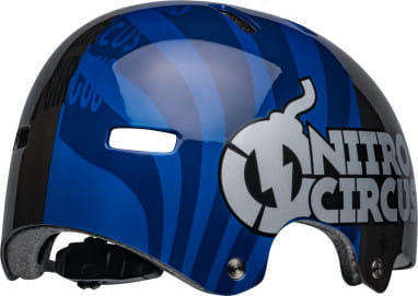 LOCAL bike helmet - gloss navy/sliver nitro