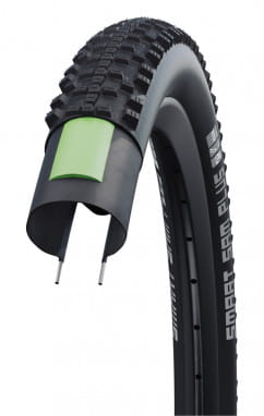 Smart Sam PLUS clincher tire DD GreenG E-25 - 57-622 - Black-Reflex