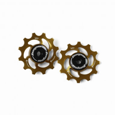 Rouleaux de dérailleur Jockey Wheels - 12Z - bronze