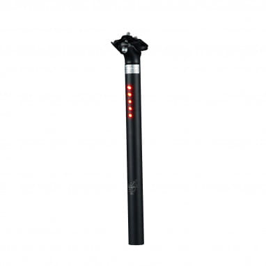 Seatpost with 5 LED's StVZO - ø 25.4 mm - Black