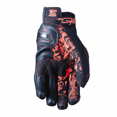 Handschoenen Stunt Evo - zwart-rood v2